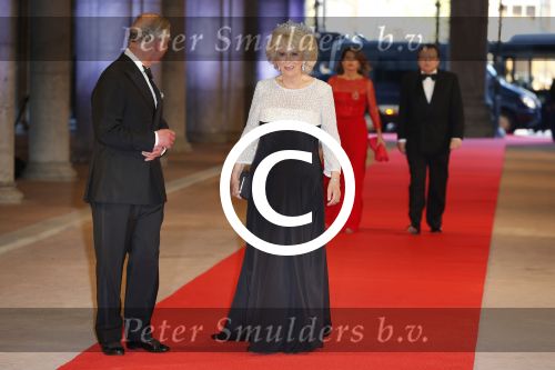 Amsterdam, 29 April 2013
Camilla Parker Bowles met haar man Prins Charles
Foto Peter Smulders BV