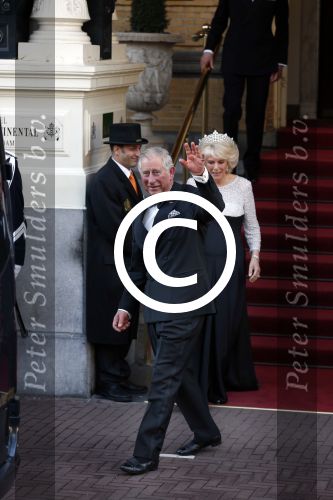 Amsterdam, 29 April 2013
Camilla Parker Bowles met haar man Prins Charles
Foto Peter Smulders BV