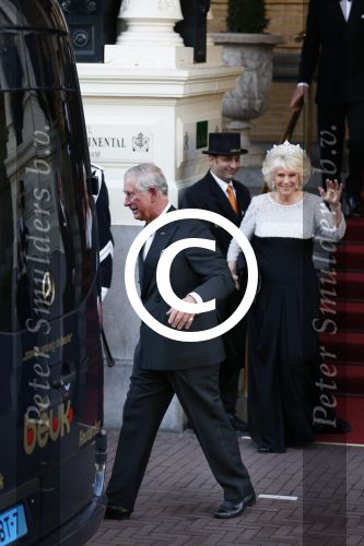 Amsterdam, 29 April 2013
Camilla Parker Bowles met haar man Prins Charles
Foto Peter Smulders BV