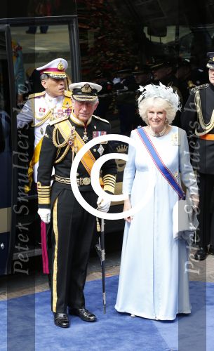 Amsterdam, 29 April 2013
Camilla Parker Bowles met haar man Prins Charles
Foto Peter Smulders BV