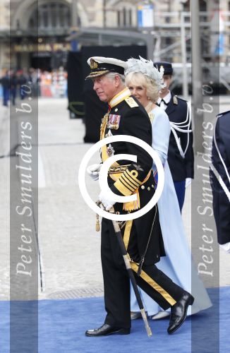 Amsterdam, 29 April 2013
Camilla Parker Bowles met haar man Prins Charles
Foto Peter Smulders BV