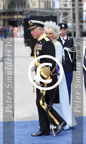 Amsterdam, 29 April 2013
Camilla Parker Bowles met haar man Prins Charles
Foto Peter Smulders BV