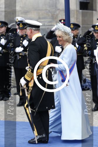 Amsterdam, 29 April 2013
Camilla Parker Bowles met haar man Prins Charles
Foto Peter Smulders BV