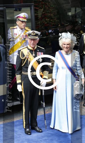 Amsterdam, 29 April 2013
Camilla Parker Bowles met haar man Prins Charles
Foto Peter Smulders BV