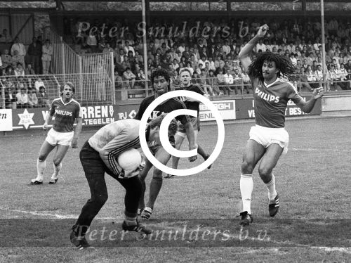 Venlo, 28 Mei 1987 Excelsior-PSV, gespeeld in de Koel te Venlo, eindstand 2-3 en PSV Landskampioen

Foto Peter Smulders BV