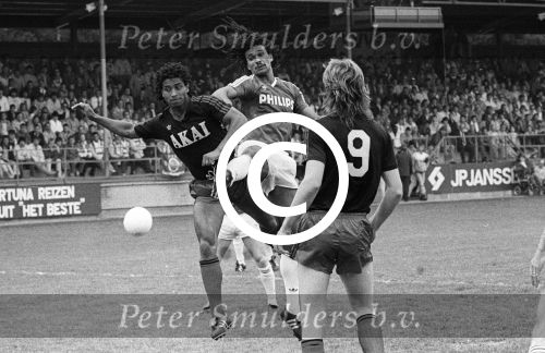 Venlo, 28 Mei 1987 Excelsior-PSV, gespeeld in de Koel te Venlo, eindstand 2-3 en PSV Landskampioen

Foto Peter Smulders BV