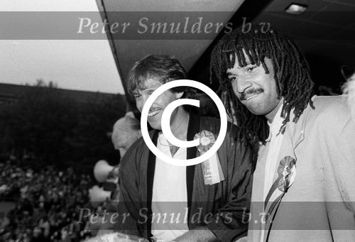 Venlo, 28 Mei 1987 Excelsior-PSV, gespeeld in de Koel te Venlo, eindstand 2-3 en PSV Landskampioen

Foto Peter Smulders BV