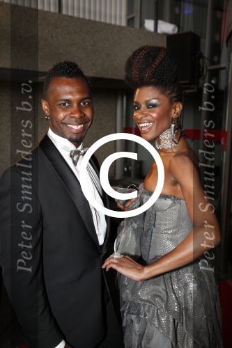 Amsterdam 12 mei 2013
Uitreiking coiffure awards in de rai. Sylvana Simons met een vriend
Peter Smulders bv