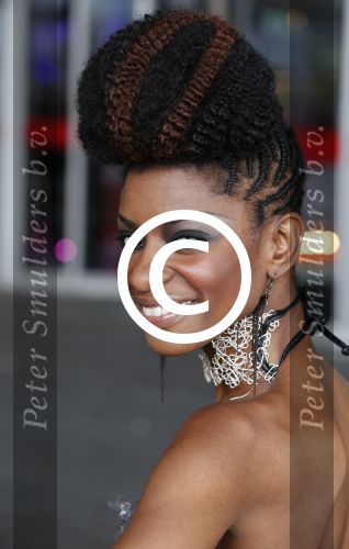 Amsterdam 12 mei 2013
Uitreiking coiffure awards in de rai. Sylvana Simons met een vriend
Peter Smulders bv