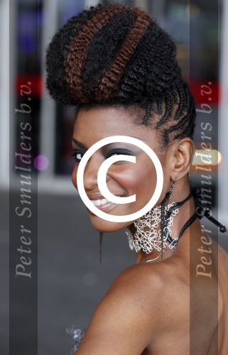 Amsterdam 12 mei 2013
Uitreiking coiffure awards in de rai. Sylvana Simons met een vriend
Peter Smulders bv