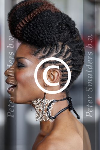 Amsterdam 12 mei 2013
Uitreiking coiffure awards in de rai. Sylvana Simons met een vriend
Peter Smulders bv