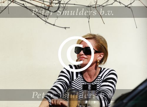 Amsterdam 21 april 2015
Connie Breukhoven geniet lekker op terras van het zonnetje