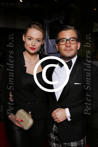 Amsterdam 1 april 2015
Premiere fast and Furious 7 in pathe arena.
 FranÃ§ois-LÃ©on Van der Velden en partner Erieke Kuitert