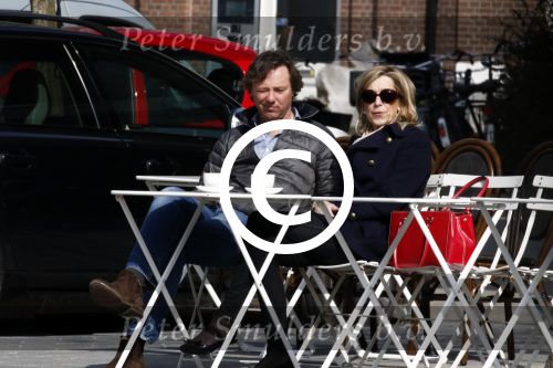 Amsterdam 8 april 2015
Frits Sissing met een kennis op terras.