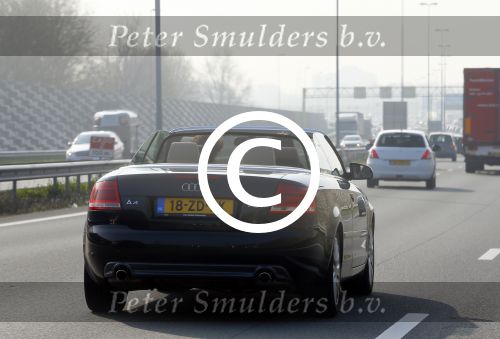 Den Bosch 9 april 2015
Jan Taminiau in audi cabrio op de snelweg