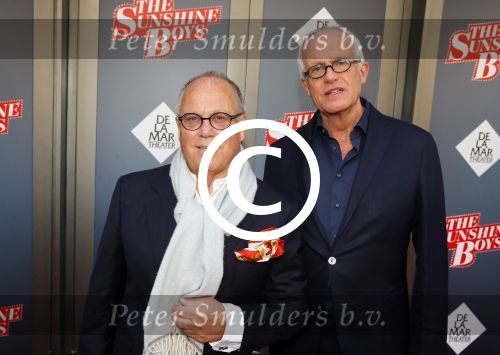 Amsterdam 12 april 2015
Premiere sunshine boys in het nieuwe de la mar theater. Joop Braakhekke met partner Wim