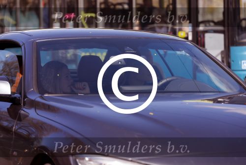Amsterdam 30 april 2015  
Koen Verweij met (een) vriendin in zijn bmw cabrio en op straat