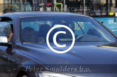 Amsterdam 30 april 2015  
Koen Verweij met (een) vriendin in zijn bmw cabrio en op straat