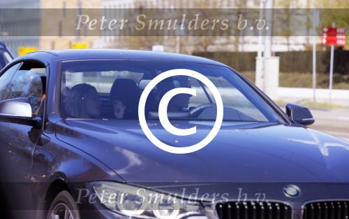Amsterdam 30 april 2015  
Koen Verweij met (een) vriendin in zijn bmw cabrio en op straat