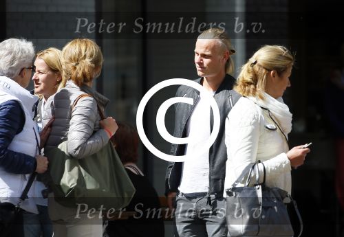 Amsterdam 30 april 2015  
Koen Verweij met (een) vriendin in zijn bmw cabrio en op straat