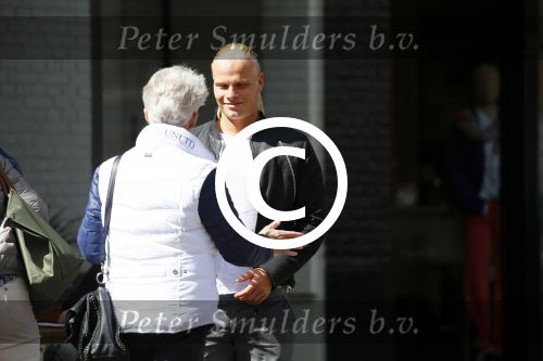 Amsterdam 30 april 2015  
Koen Verweij met (een) vriendin in zijn bmw cabrio en op straat