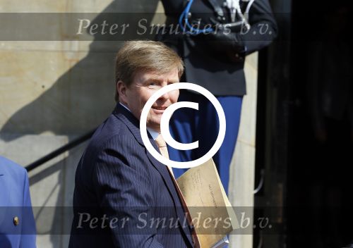 Amsterdam 23 april 2015  
Koning Willem Alexander viert zijn verjaardag in Paleis op de Dam.