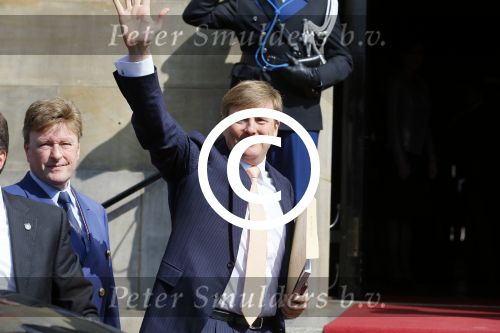 Amsterdam 23 april 2015  
Koning Willem Alexander viert zijn verjaardag in Paleis op de Dam.