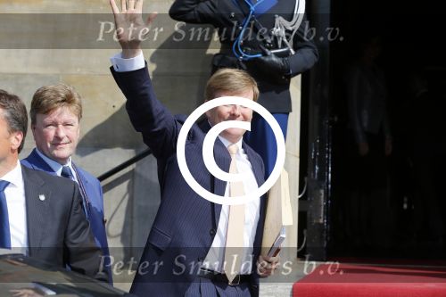Amsterdam 23 april 2015  
Koning Willem Alexander viert zijn verjaardag in Paleis op de Dam.