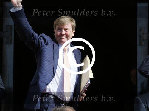 Amsterdam 23 april 2015  
Koning Willem Alexander viert zijn verjaardag in Paleis op de Dam.