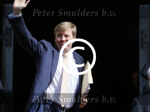 Amsterdam 23 april 2015  
Koning Willem Alexander viert zijn verjaardag in Paleis op de Dam.