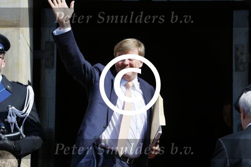 Amsterdam 23 april 2015  
Koning Willem Alexander viert zijn verjaardag in Paleis op de Dam.
