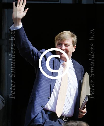 Amsterdam 23 april 2015  
Koning Willem Alexander viert zijn verjaardag in Paleis op de Dam.