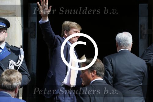 Amsterdam 23 april 2015  
Koning Willem Alexander viert zijn verjaardag in Paleis op de Dam.