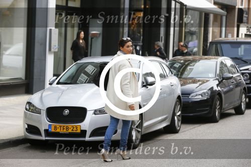 Amsterdam 8 april 2015
Kristina Bozilovic met haar jaguar op de pc hooftstraat