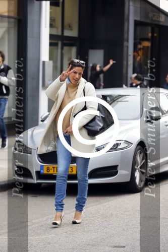 Amsterdam 8 april 2015
Kristina Bozilovic met haar jaguar op de pc hooftstraat