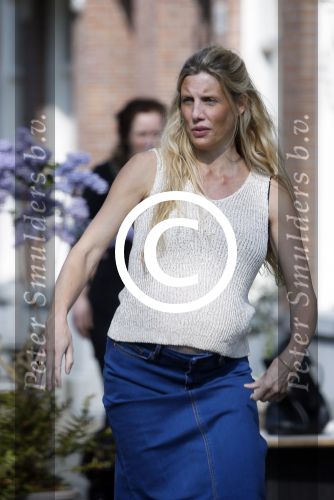 Amsterdam 10 april 2015    
Marije Braber de vriendin van Chris Zegers hoogzwanger