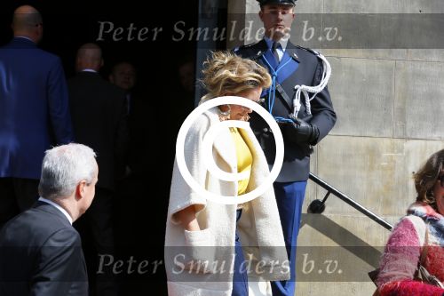 Amsterdam 23 april 2015  
Koning Willem Alexander viert zijn verjaardag in Paleis op de Dam..Mariska Dietz