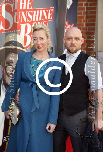 Amsterdam 12 april 2015
Premiere sunshine boys in het nieuwe de la mar theater.  Plien van Bennekom en partner Jeroen Wassmer