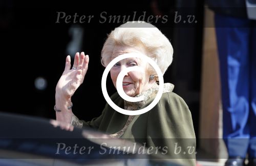 Amsterdam 23 april 2015  
Koning Willem Alexander viert zijn verjaardag in Paleis op de Dam. Prinses Beatrix