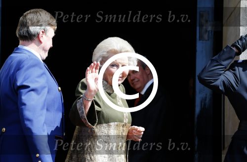 Amsterdam 23 april 2015  
Koning Willem Alexander viert zijn verjaardag in Paleis op de Dam. Prinses Beatrix