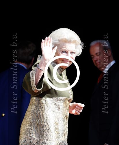 Amsterdam 23 april 2015  
Koning Willem Alexander viert zijn verjaardag in Paleis op de Dam. Prinses Beatrix