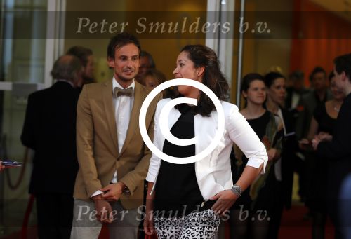 Amsterdam 10 april 2015    
Premiere Nationaal Ballet in de stopera. Ranomi Kromowidjojo met een kennis