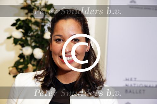 Amsterdam 10 april 2015    
Premiere Nationaal Ballet in de stopera. Ranomi Kromowidjojo met een kennis