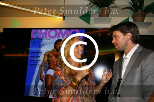 Amsterdam 20 april 2015
Linda de Mol presenteert de nieuwe l\'Homo met op de cover Rick Brandsteder.