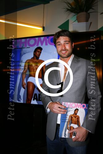Amsterdam 20 april 2015
Linda de Mol presenteert de nieuwe l\'Homo met op de cover Rick Brandsteder.