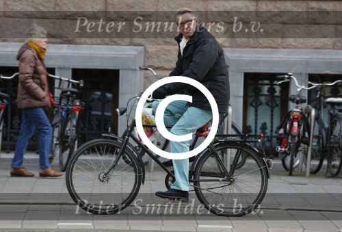 Amsterdam 7 april 2015   
Ursul de Geer op de fiets