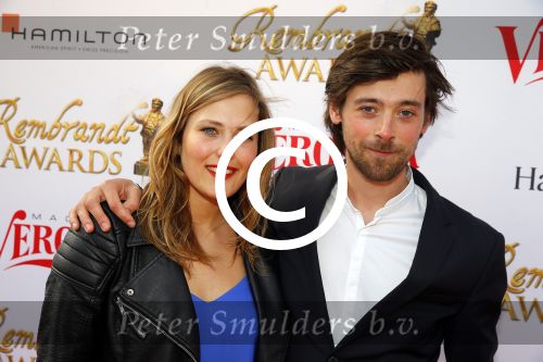 Amsterdam 19 april 2015
Uitreiking Rembrandt awards in Hotel Americain. Willem Voogd met vriendin