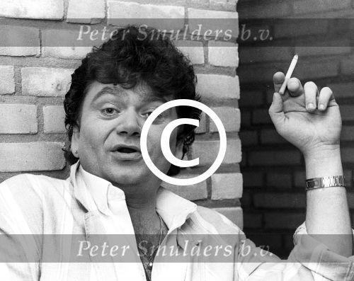 1983 Andre Hazes tijdens pauze Fanmiddag