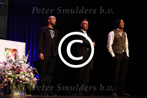Amsterdam 17 mei 2016 
Surprise feestje voor Frank Sanders voor zijn 70e verjaardag in de kleine komedie. Christian Seykens