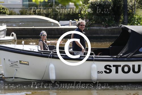 Amsterdam 9 mei 2016 
Dirk en Suus Zeelenberg eerst lunchen bij de harbour club en daarna varen door de grachten met hun boot/sloep
